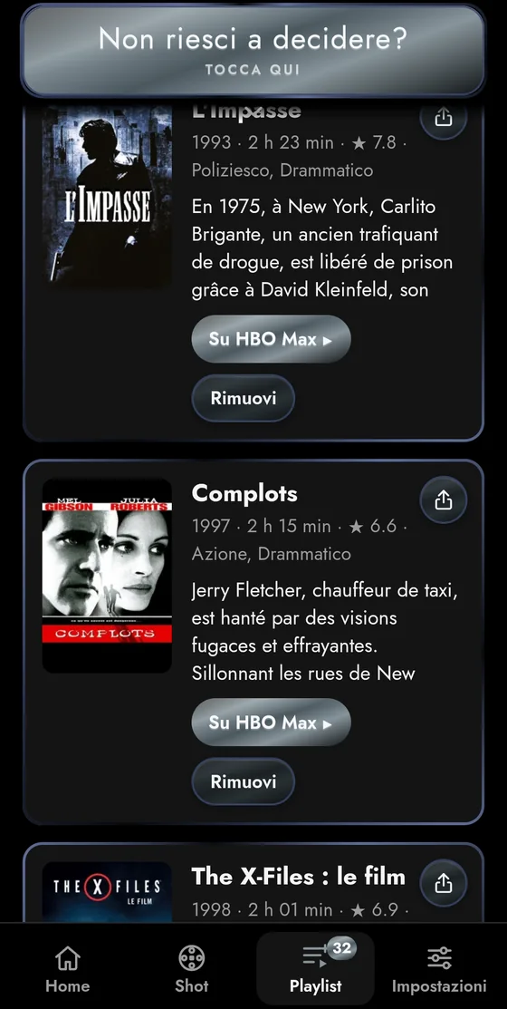 La tua playlist